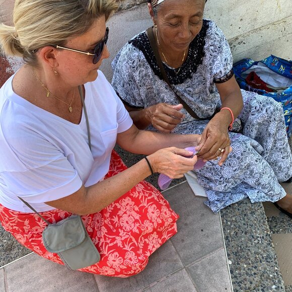 Original Colombian Wayuu Mochila Bucket Bag - Picture 7 of 7